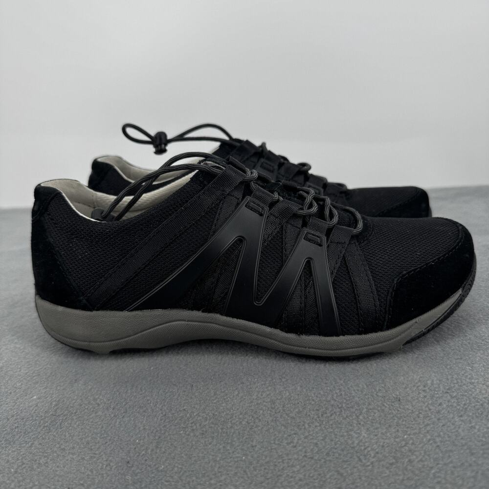 Dansko Henriette Black Black Suede Comfort Sneakers Womens EU 36W US 5.5‎ 6